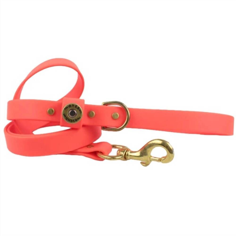 NEW OVER UNDER water dog leash in blaze orange